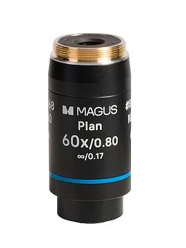 Объектив MAGUS 60PL60 Plan 60х/0,80 ∞/0,17 H60 мм, изображение 1