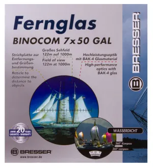 Бинокль Bresser Binocom 7x50 GAL, изображение 9