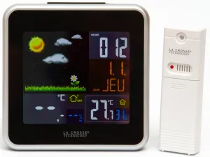 Метеостанция La Crosse WS6821 с цветным экраном, черная, изображение 4