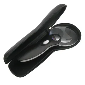 Лупа на ручке Veber 3/6х, 90 мм, с подсветкой (789-90), изображение 6